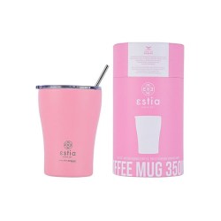 Estia Θερμός Coffee Mug Save the Aegean 350ml Blossom Rose (01-12472)