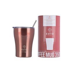 Estia Θερμός Coffee Mug Save the Aegean 350ml Roze Gold (01-12489)