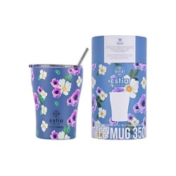 Estia Θερμός Coffee Mug Save the Aegean 350ml Garden Blue (01-16883)