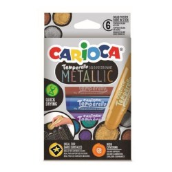 Carioca Temperello Metallic Στερεά Τέμπερα 6 Χρώματα (42674)
