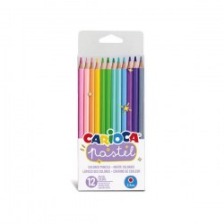 Ξυλομπογιές Carioca Pastel 12 Χρωμάτων (43034)