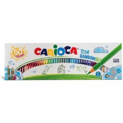 Ξυλομπογιές Carioca Tita Rainbow 50 Χρωμάτων (42990)