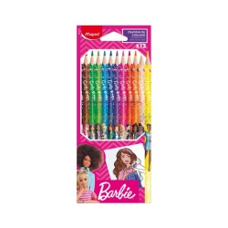 Ξυλομπογιές Maped Color Peps Barbie 12 Χρώματα (862207)