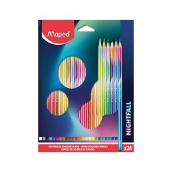 Ξυλομπογιές Maped Color Peps Nightfall 24 Χρώματα (831702)