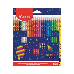 Ξυλομπογιές Maped Color Pixel 24 Χρώματα (832206)