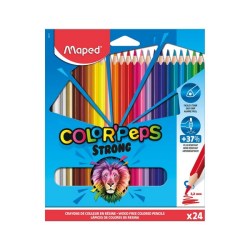 Ξυλομπογιές Maped Color Strong 24 Χρώματα (862724)