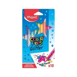 Μαρκαδόροι Maped Color Peps Glitter 10 Χρώματα Washable (847110)