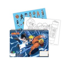 Μπλοκ Ζωγραφικής Gim Naruto 23x33cm 40 φύλλα + Sticker (369-00416)