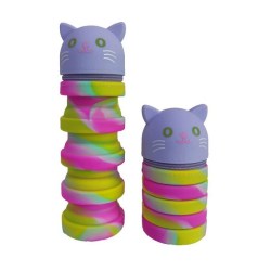 Must Κασετίνα Σιλικόνης Πτυσσόμενη Purple Kitty (585721)