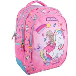 Must Unicorn Dreams με 3 Θήκες Σχολική Τσάντα Πλάτης Δημοτικού (585850)
