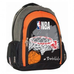 NBA Σχολική Τσάντα Πλάτης Red Basket (338-41031) 2022