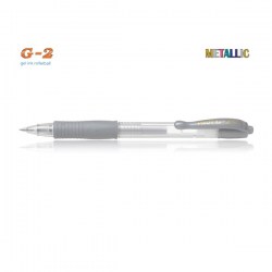 Pilot Στυλό Gel G-2 0.7mm Ασημί Μεταλλικό (BL-G2-7SI)