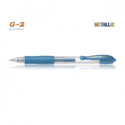 Pilot Στυλό Gel G-2 0.7mm Μπλε Μεταλλικό (BL-G2-7ML)