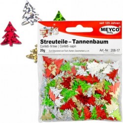 Πούλιες για Κατασκευές Meyco Μεταλλιζέ Χριστουγεννίατικο Δέντρο 20gr (20817)
