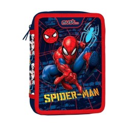Spiderman Κασετίνα Διπλή Γεμάτη Must (508371)