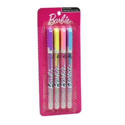  Στυλό Barbie 4 τμχ Gim (349-79009) 
