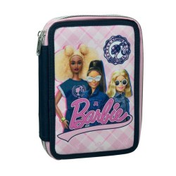 Σχολική Κασετίνα Δημοτικού Barbie Varsity Gim Γεμάτη με 2 Θήκες (349-87100) 