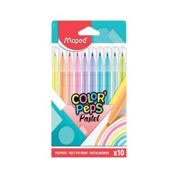 Maped Color Peps Jungle Μαρκαδόροι Pastel 10 Χρώματα Washable (845721)