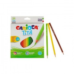 Ξυλομπογιές Carioca Tita 24 Χρώματων (42794)