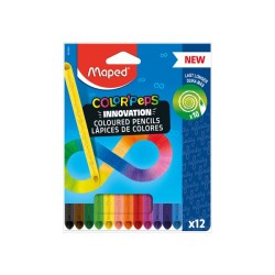 Ξυλομπογιές Maped Color Peps Infinity με 12 Χρώματα (861600)