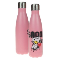 Back Me Up Ανοξείδωτο Παγούρι Θέρμος Snoopy σε Ροζ χρώμα 500ml (365-02009)