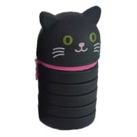 Must Κασετίνα Σιλικόνης Πτυσσόμενη Black Kitty (585721)